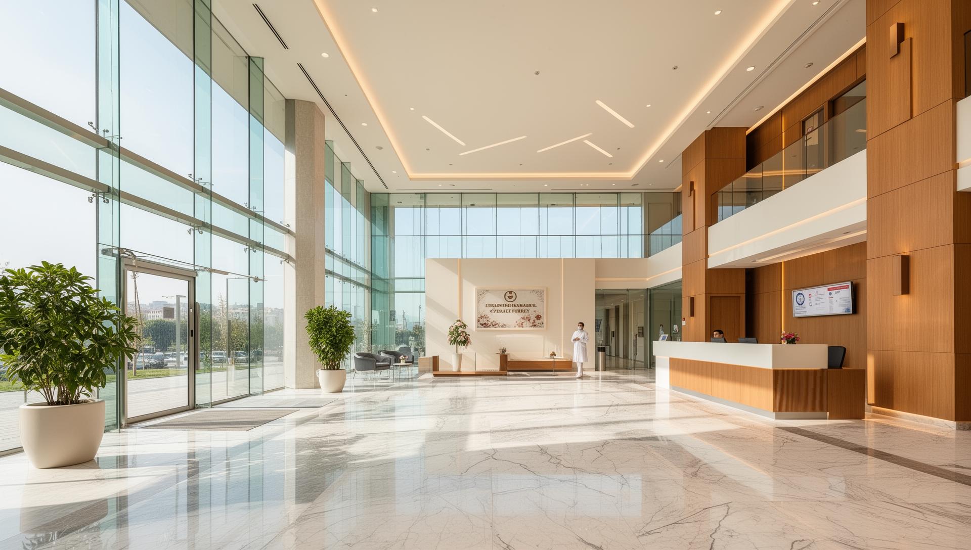 Modern JCI-accredited hospital in Istanbul with advanced medical equipment and luxury patient rooms